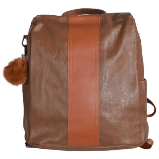 Allure Anti-Theft Handbag Brown Front